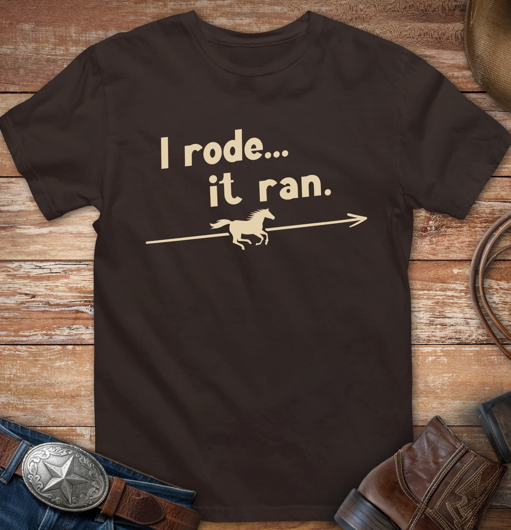 I rode... it ran.