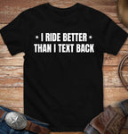 I ride better than I text back