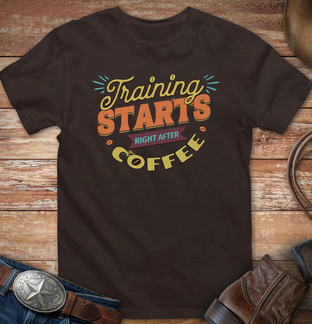 Training starts right after coffee