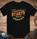 Training starts right after coffee