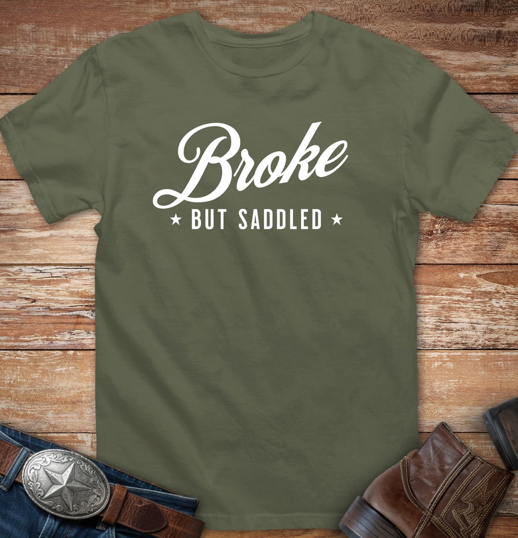 Broke but saddled