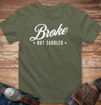 Broke but saddled