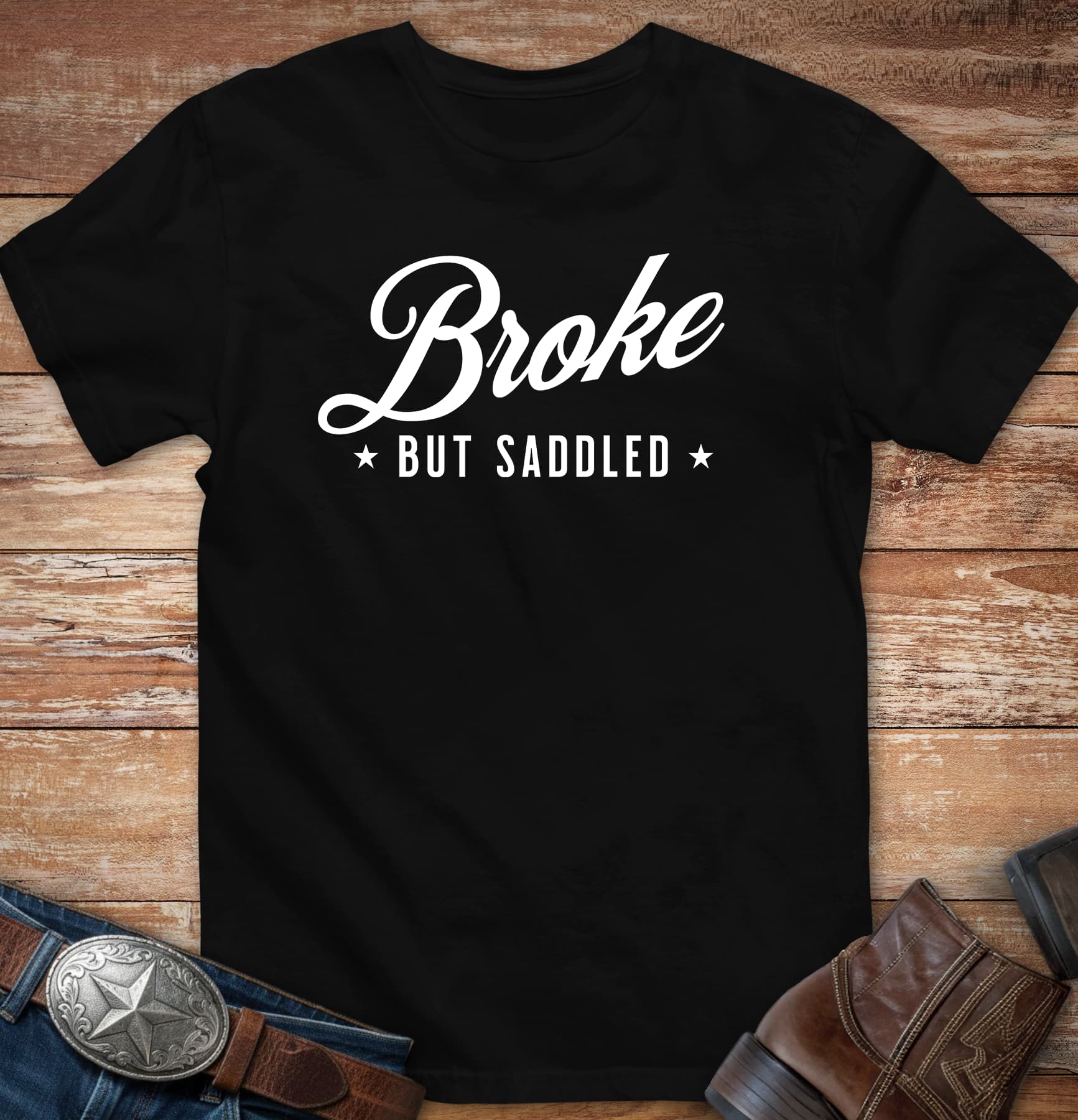 Broke but saddled