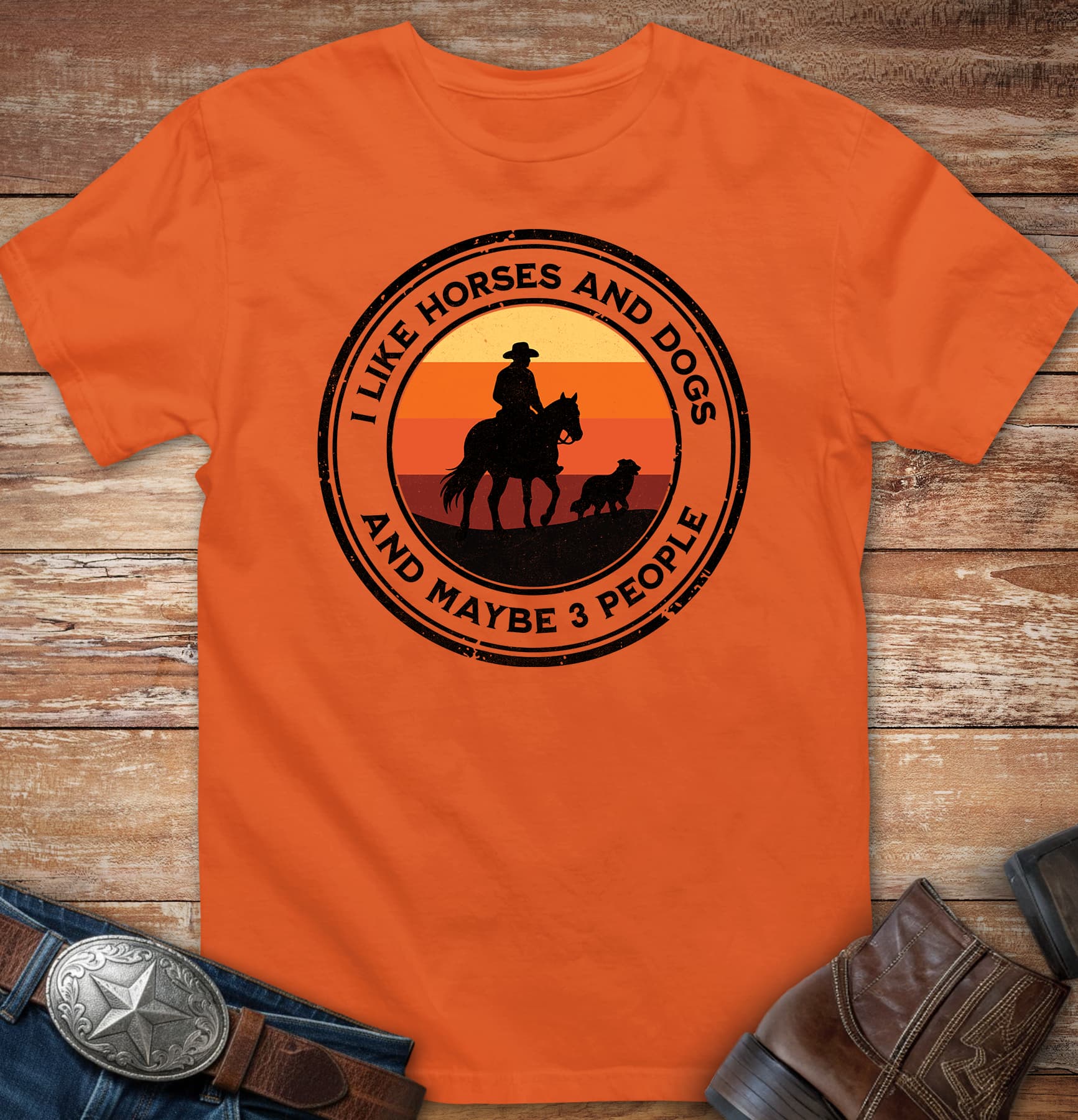 I like horses and dogs and maybe 3 people