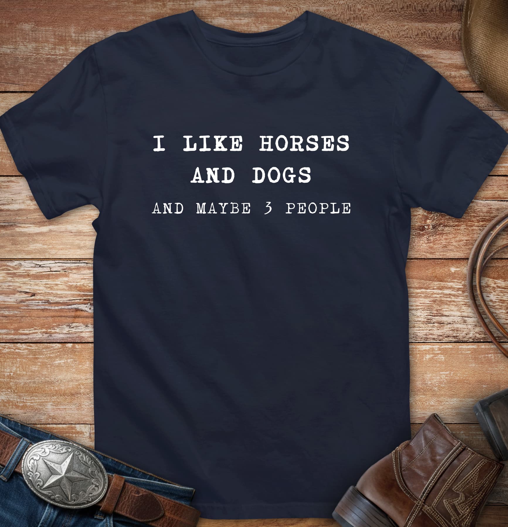 I like Horses and Dogs and maybe 3 People