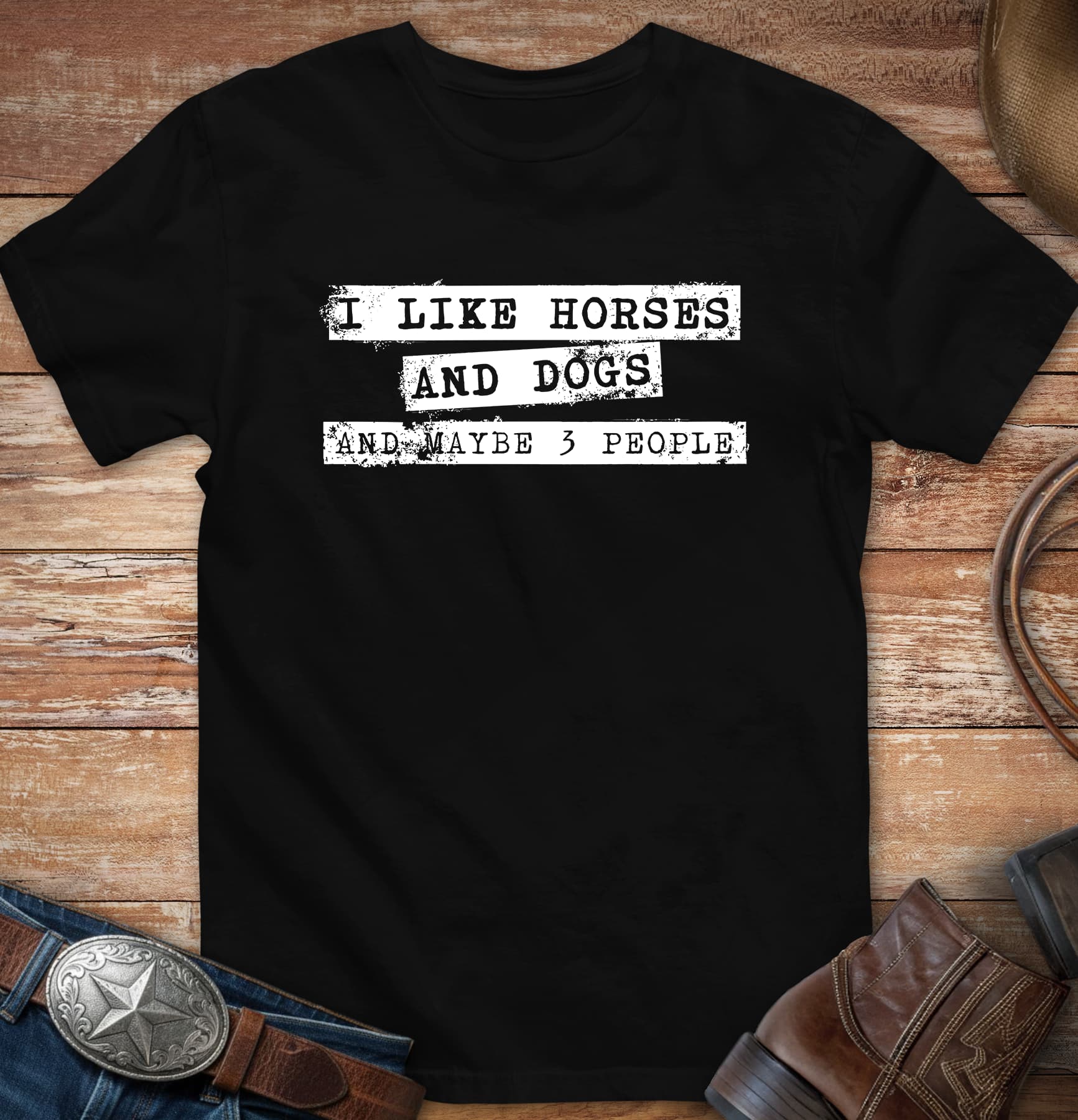 I like Horses and Dogs and maybe 3 People