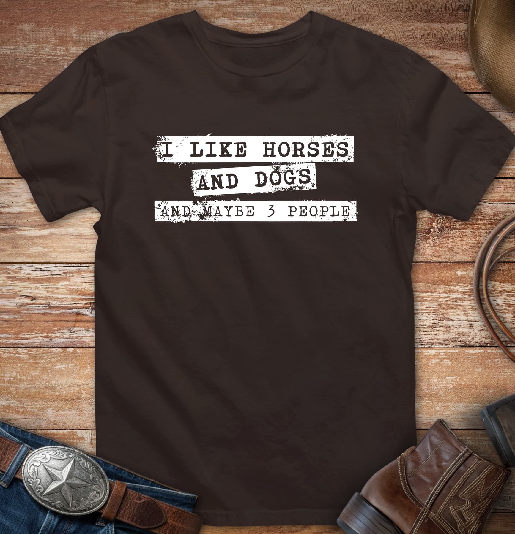I like Horses and Dogs and maybe 3 People