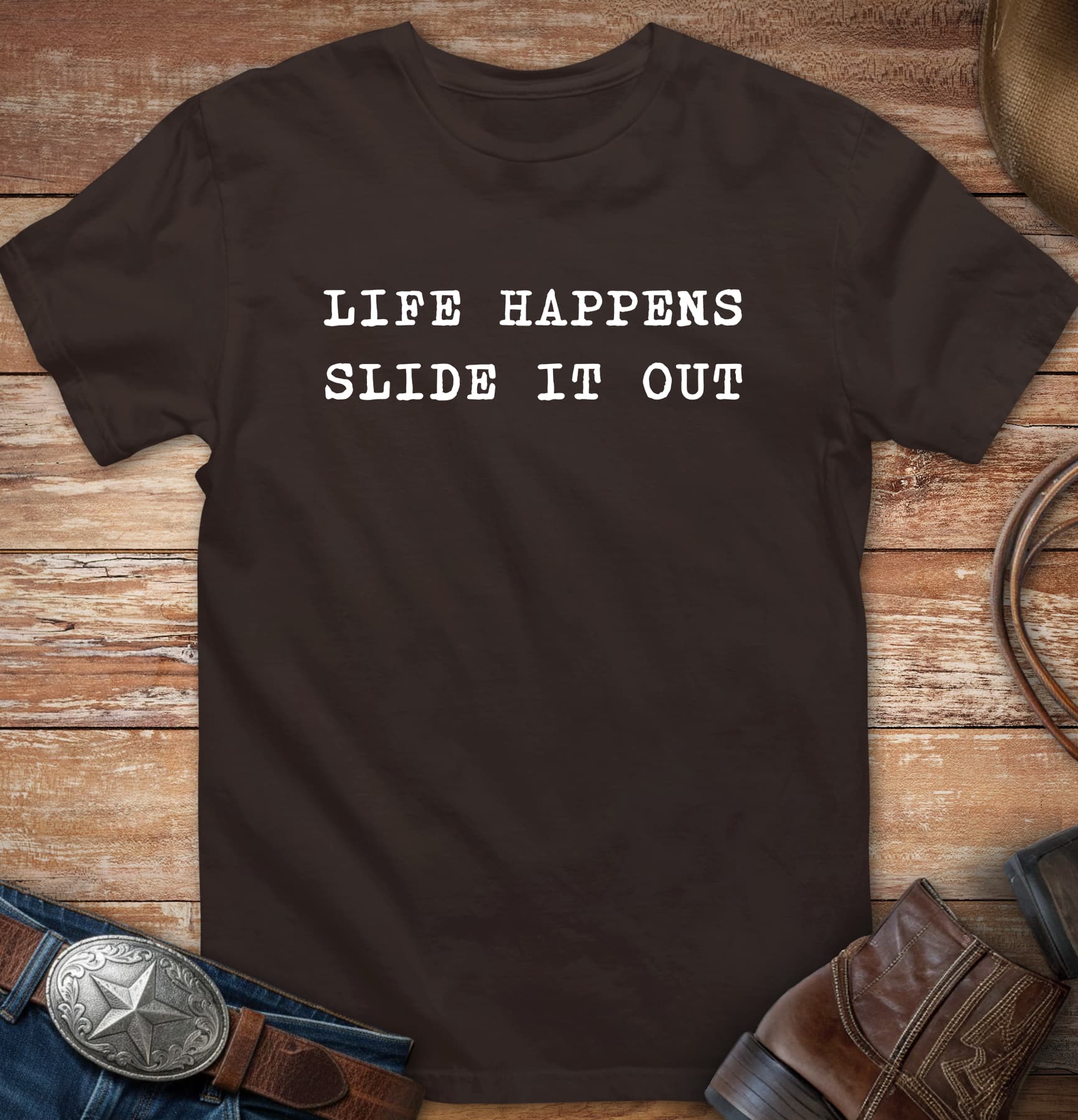 Life happens - slide it out