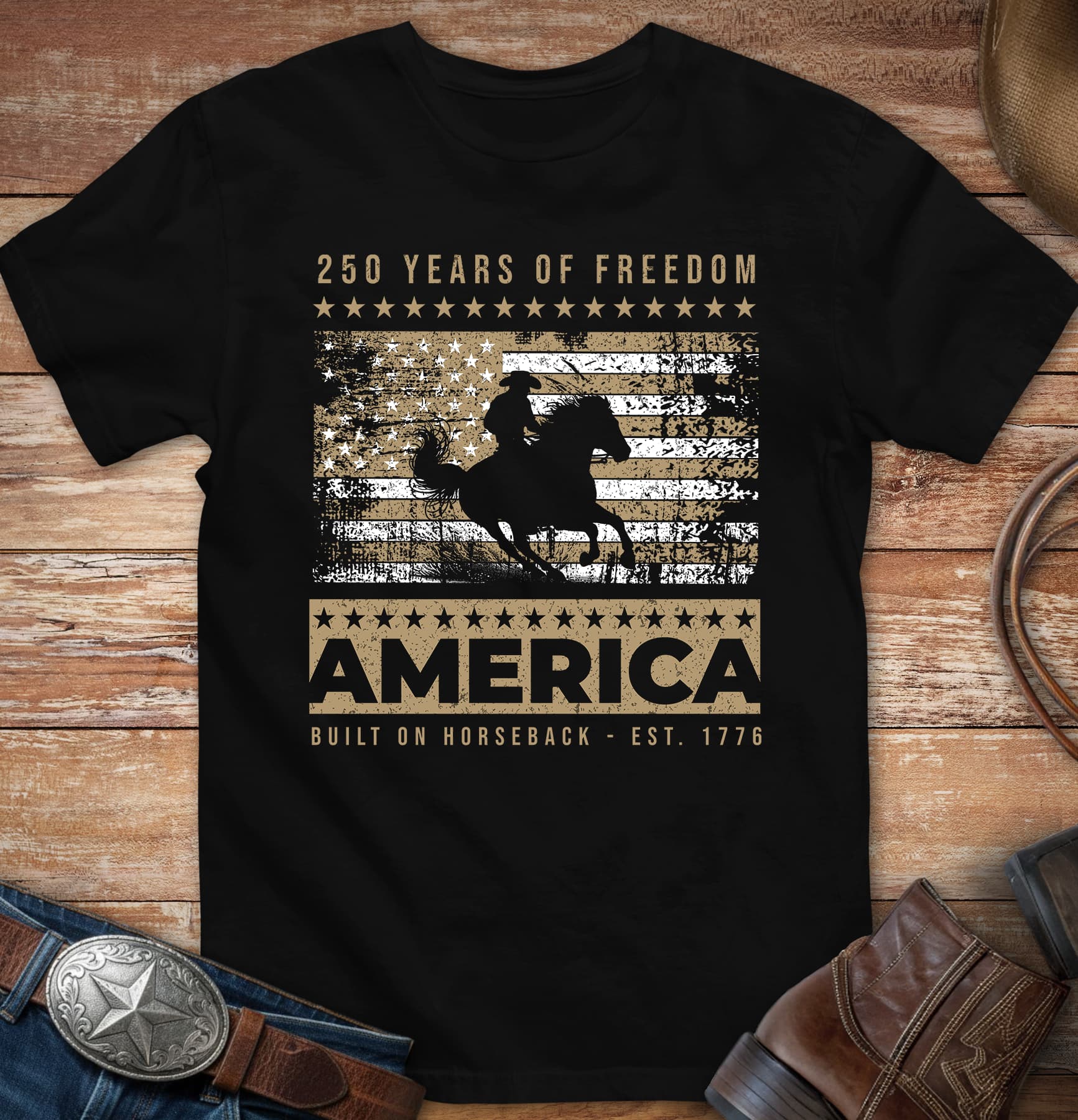 Built on Horseback T-Shirt
