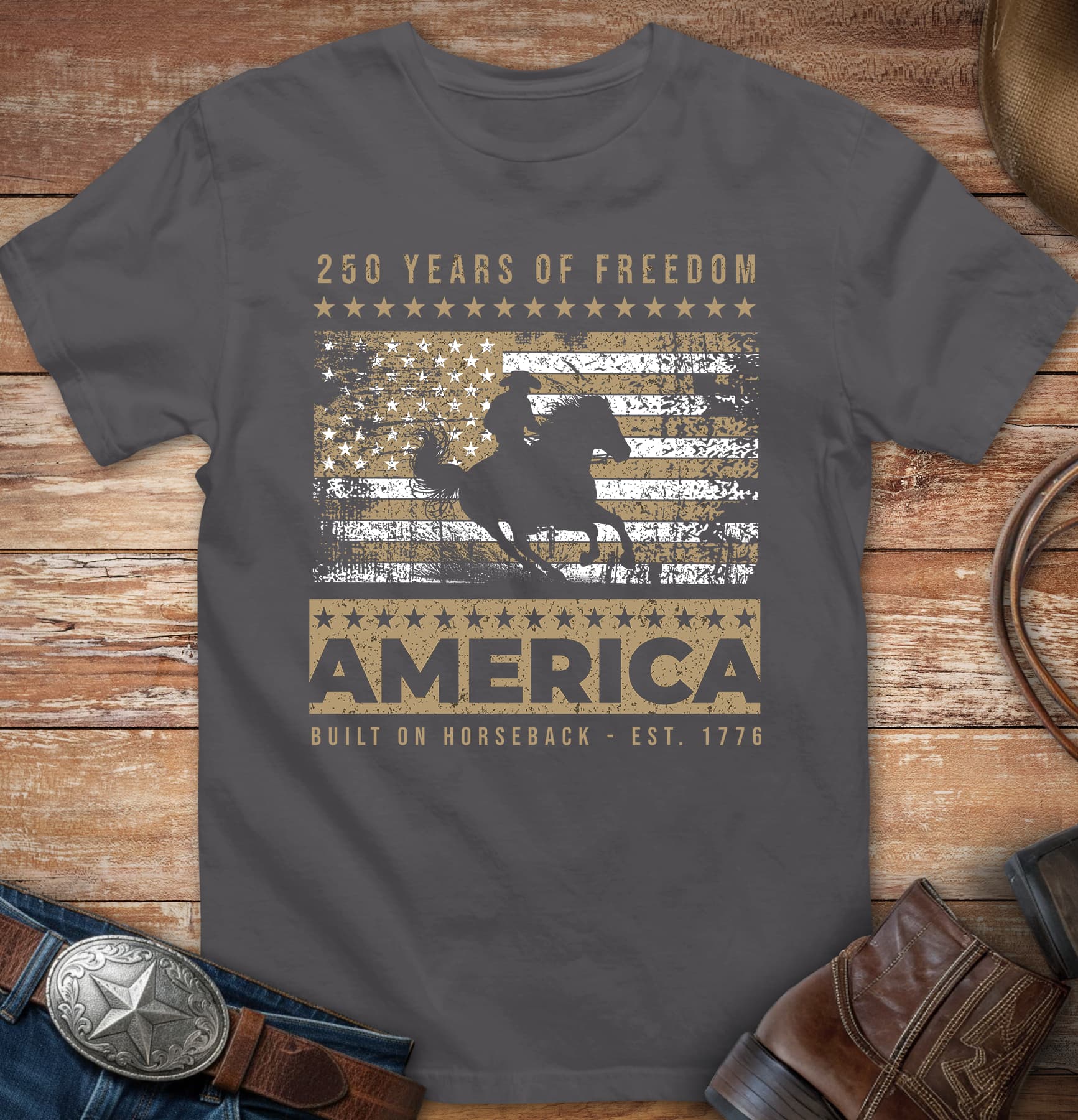 Built on Horseback T-Shirt
