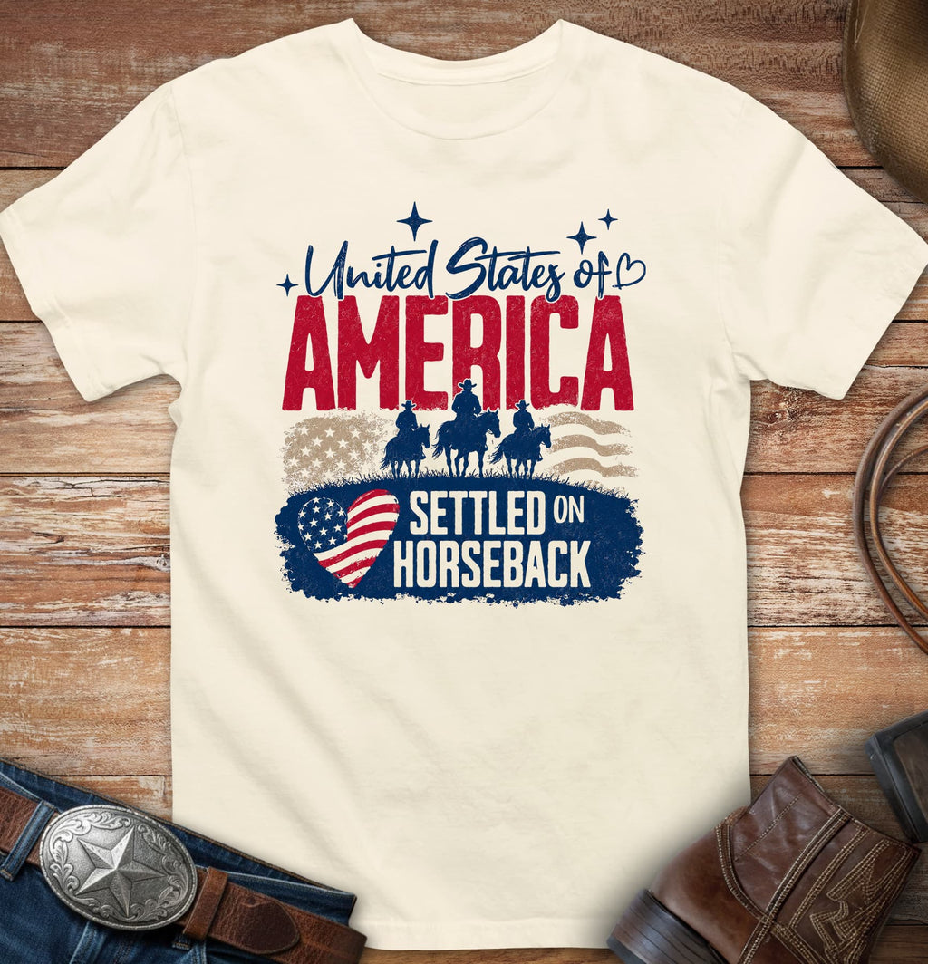 Settled on horseback T-Shirt