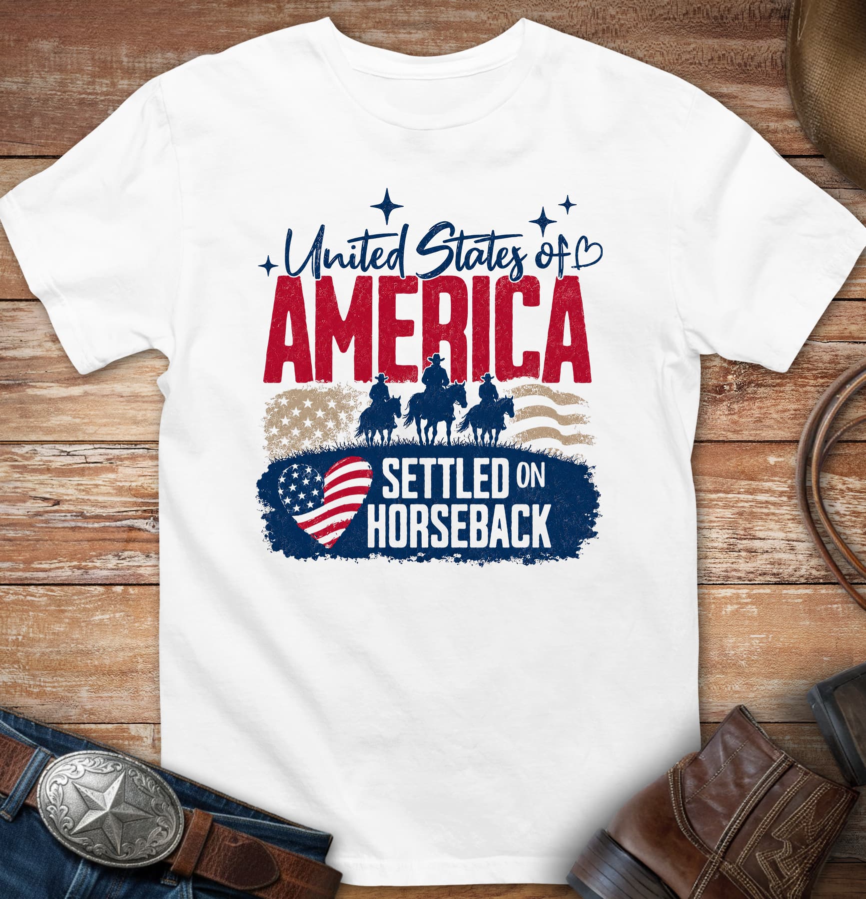 Settled on horseback T-Shirt